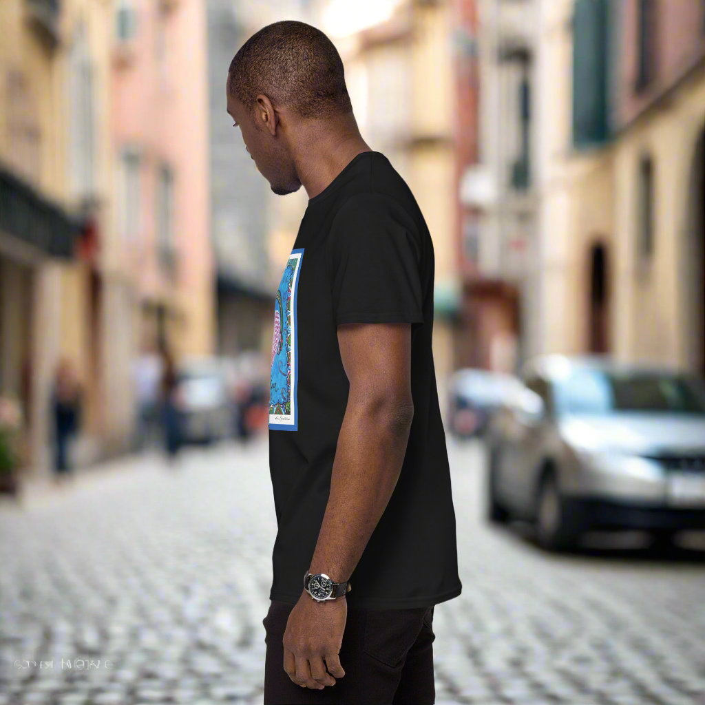 T-shirt Premium en 100% Coton homme Scan Text' 2025 "Écoute ton coeur'' Summer Times