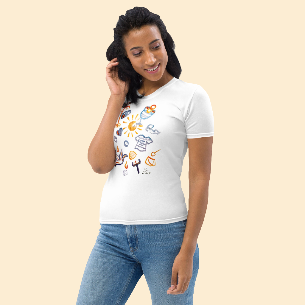 T-shirt pour Femme ''Un été à la plage'' Été 2025