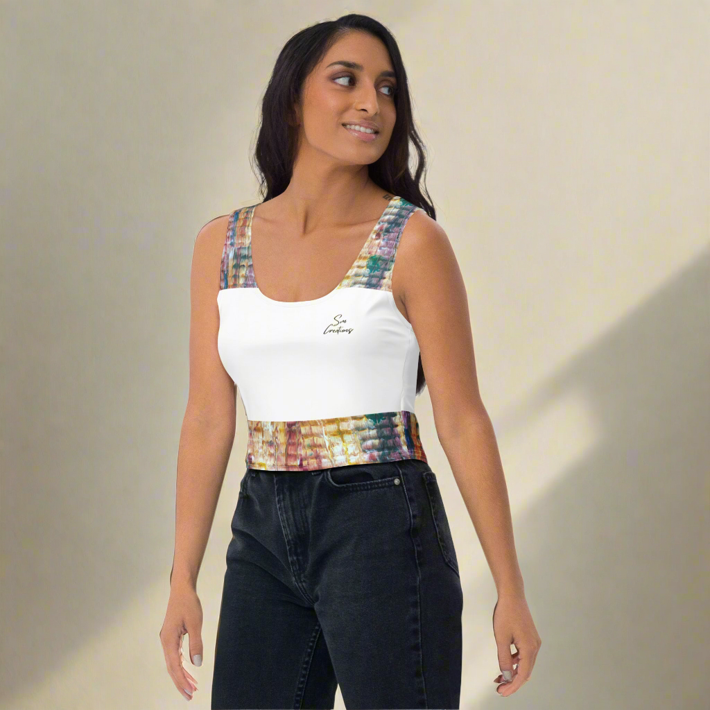 Crop-top Coupé et Cousu par Sublimation ''Painting Vibes'' Automne 2025