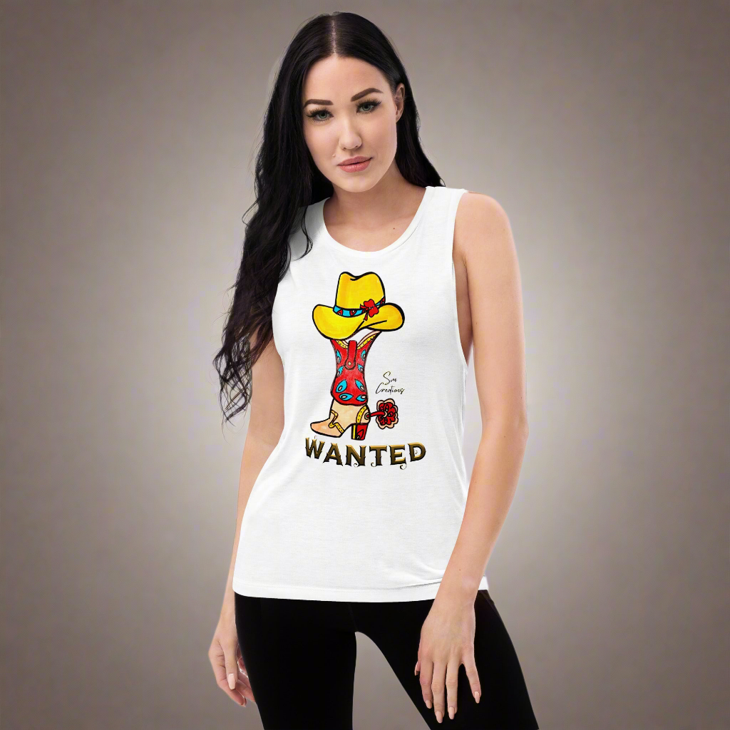 T-Shirt sans Manches pour Femme ''Wanted'' Summer 2025