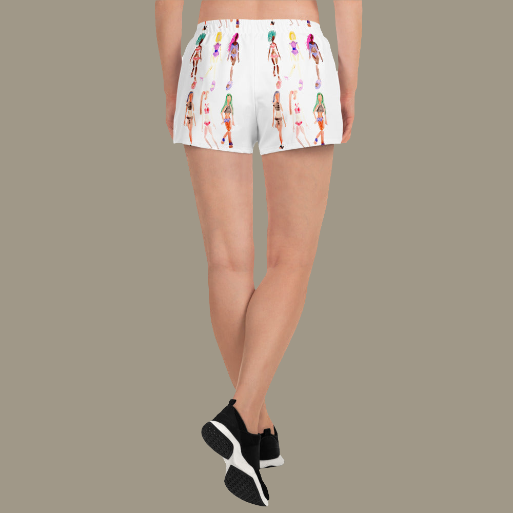 Short Matière recyclé athlétique Femme à impression ''Silhouette'' Summer 25'