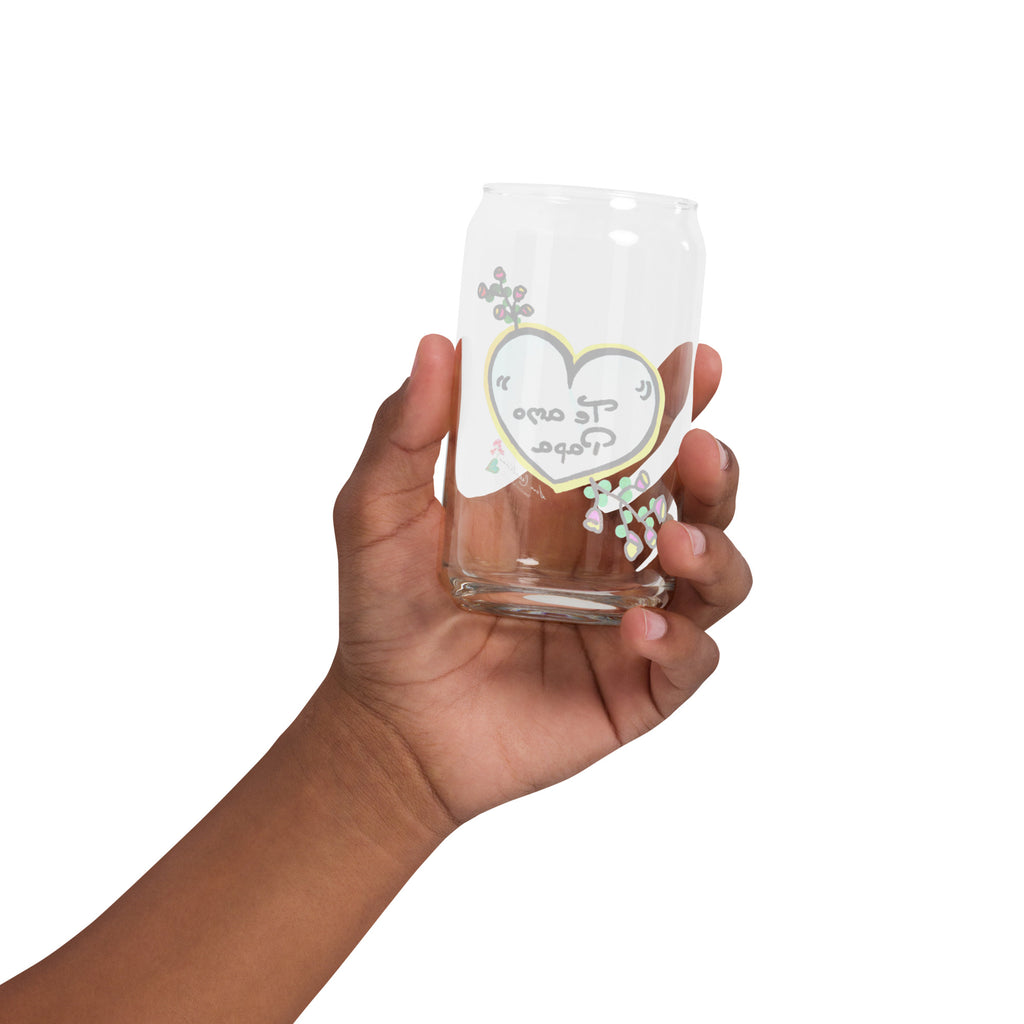 Verre en forme de canette '' Te amo Papa'' Design Special Doux Messages 2025