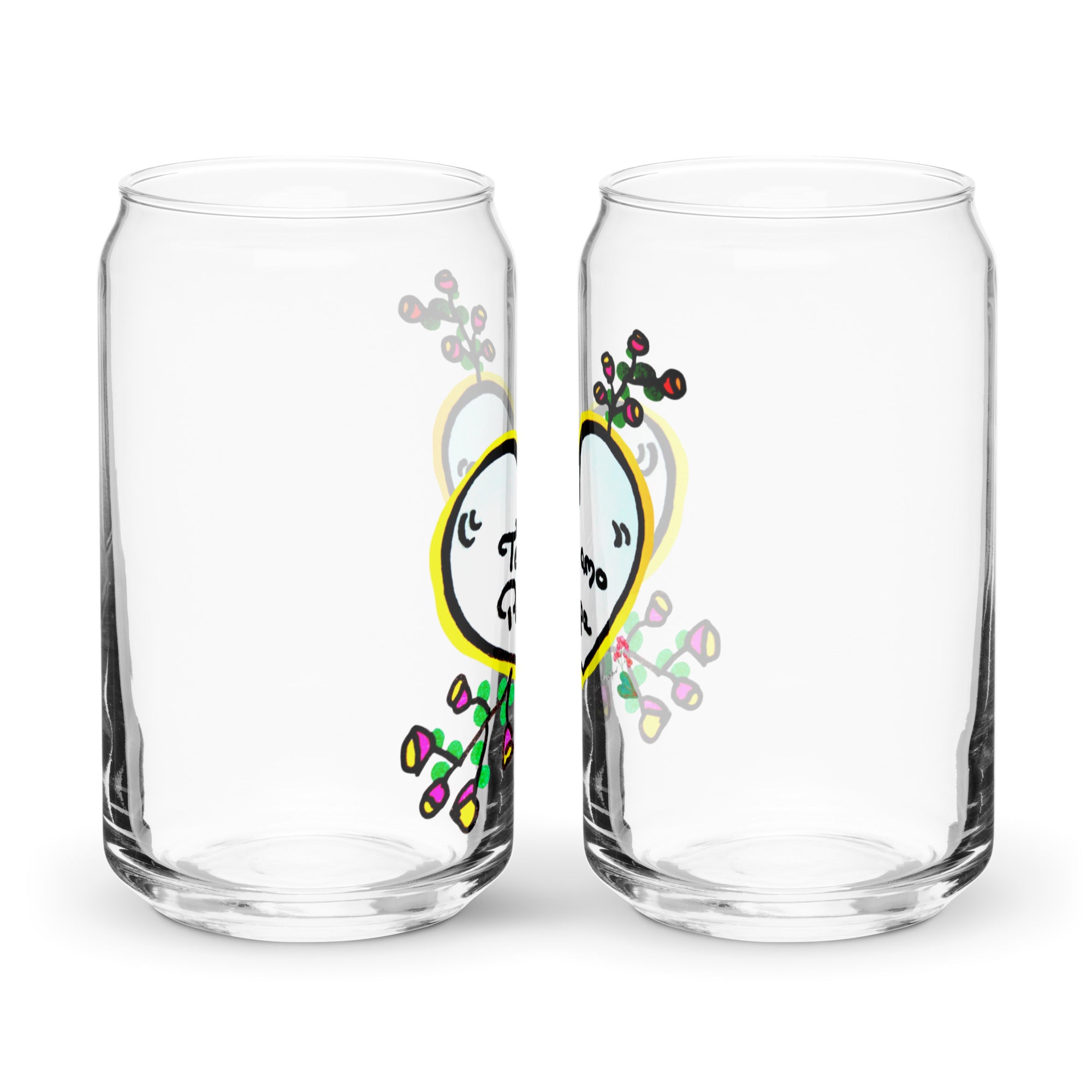 Verre en forme de canette '' Te amo Papa'' Design Special Doux Messages 2025