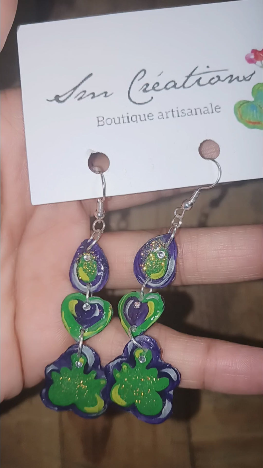 Boucle d'oreille artistique | Fin d'Octobre