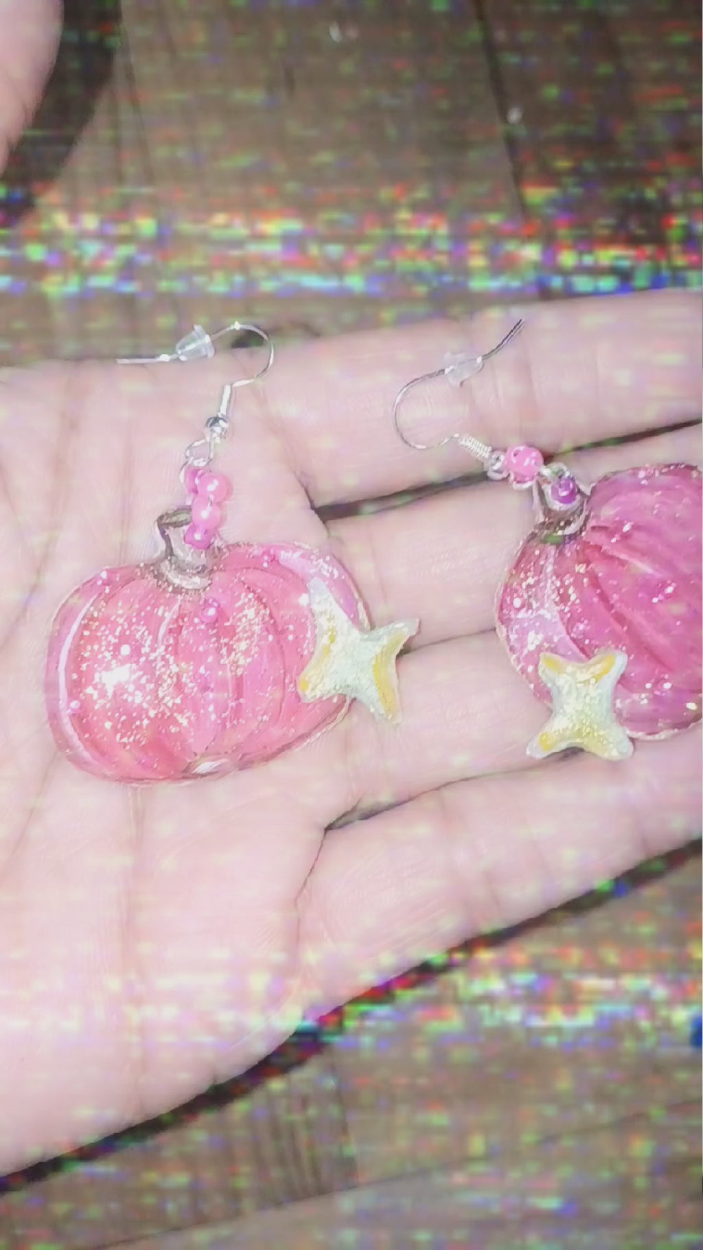 Boucle d'oreille artistique | 95% Naturel/ Fais Main