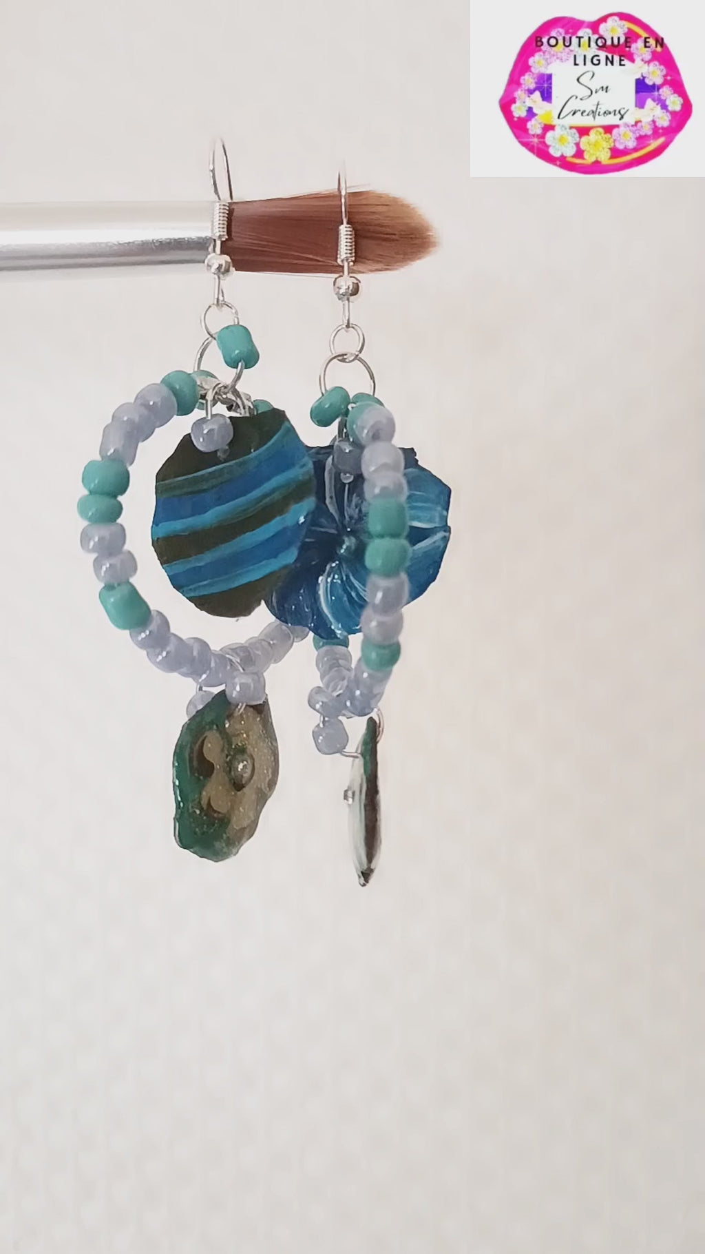 Boucle d'oreille Arte| 95% naturel | Handmade with 💖