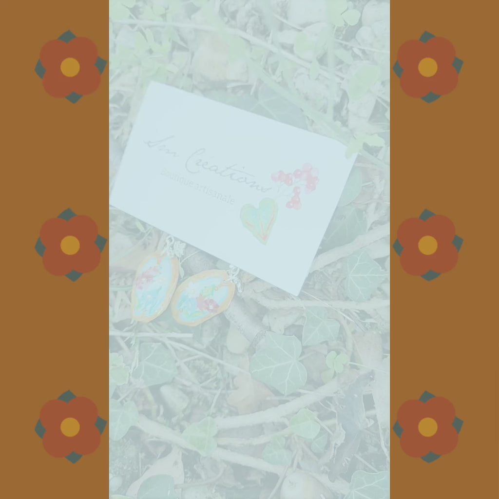 Boucle d'oreille Arte | ''Bouquet garnis''| 95% Naturelle