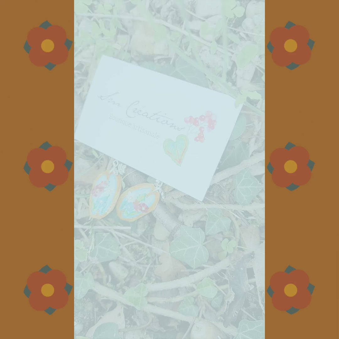 Boucle d'oreille Arte | ''Bouquet garnis''| 95% Naturelle