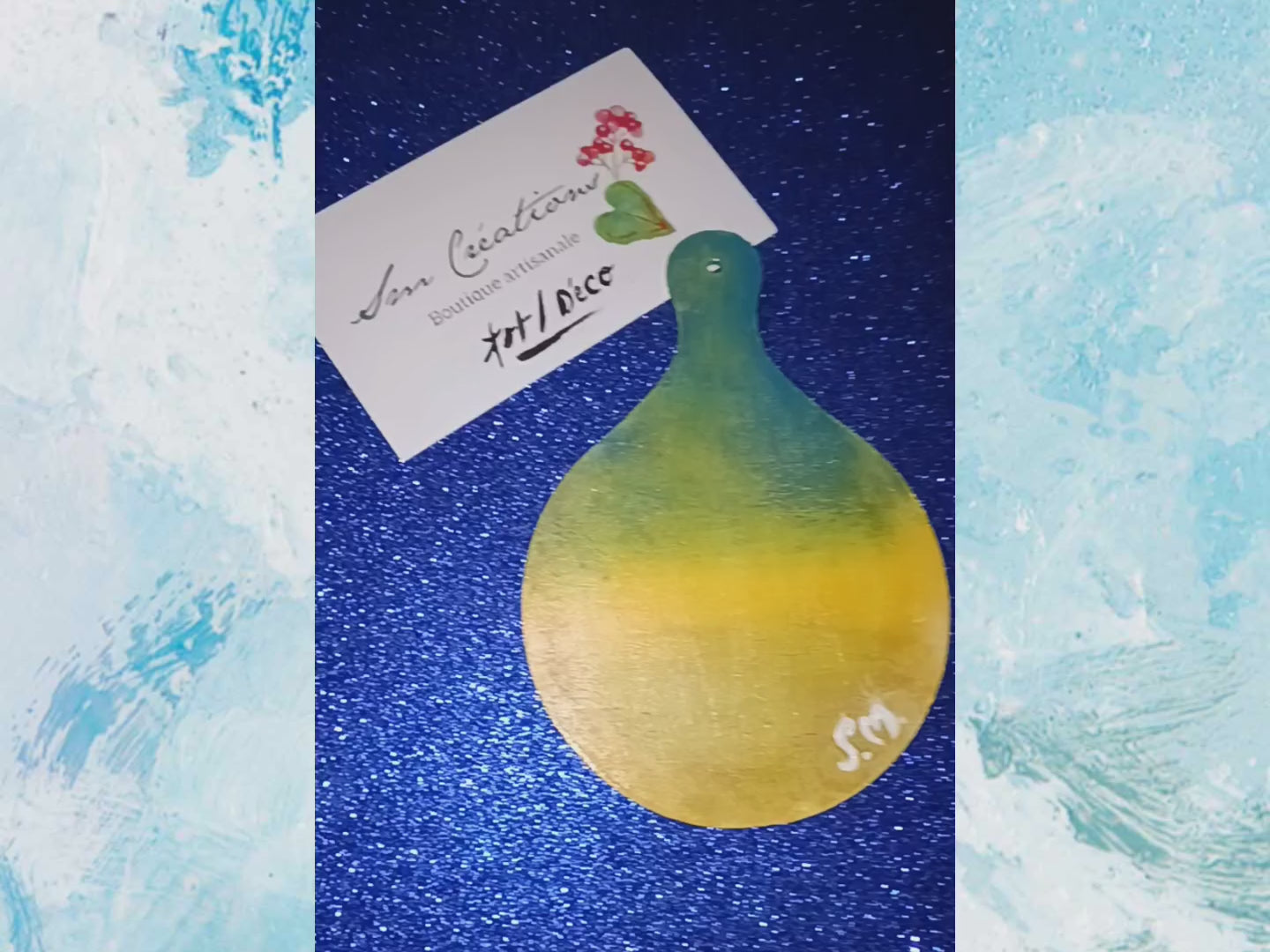 Peinture décoratif joviale ''𝖥𝗋𝖾𝖾𝗌𝖾''| Signé Sm