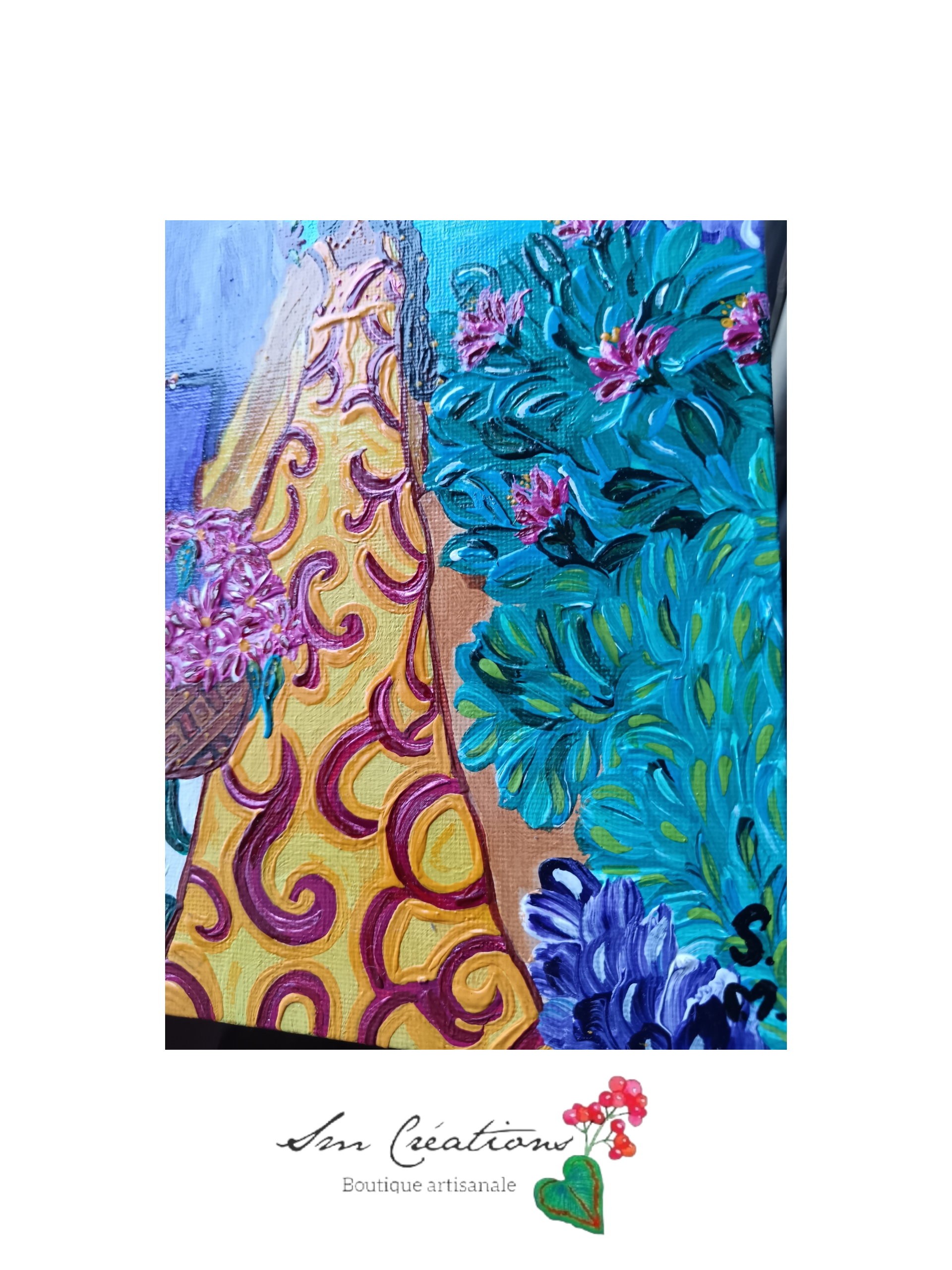 Tableau d'ambiance Art Lover ''Baladi d'amour'' Exemplaire unique signé avec certificat d'authenticité/ Année 2026
