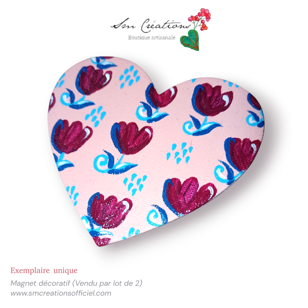 Magnetic slim Art ''Duo de motif'' Handmade with ❤️