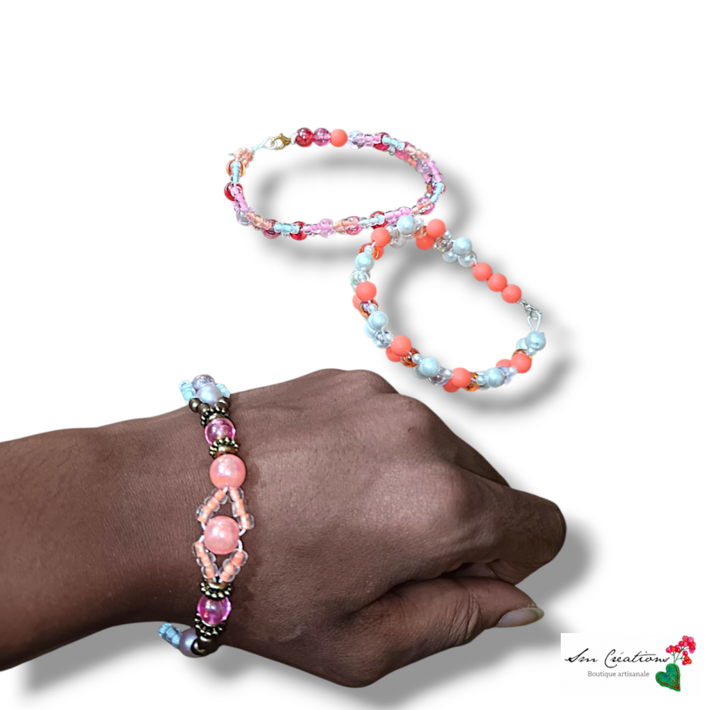 Bracelet Corail - Fabrication Artisanale Exemplaire unique