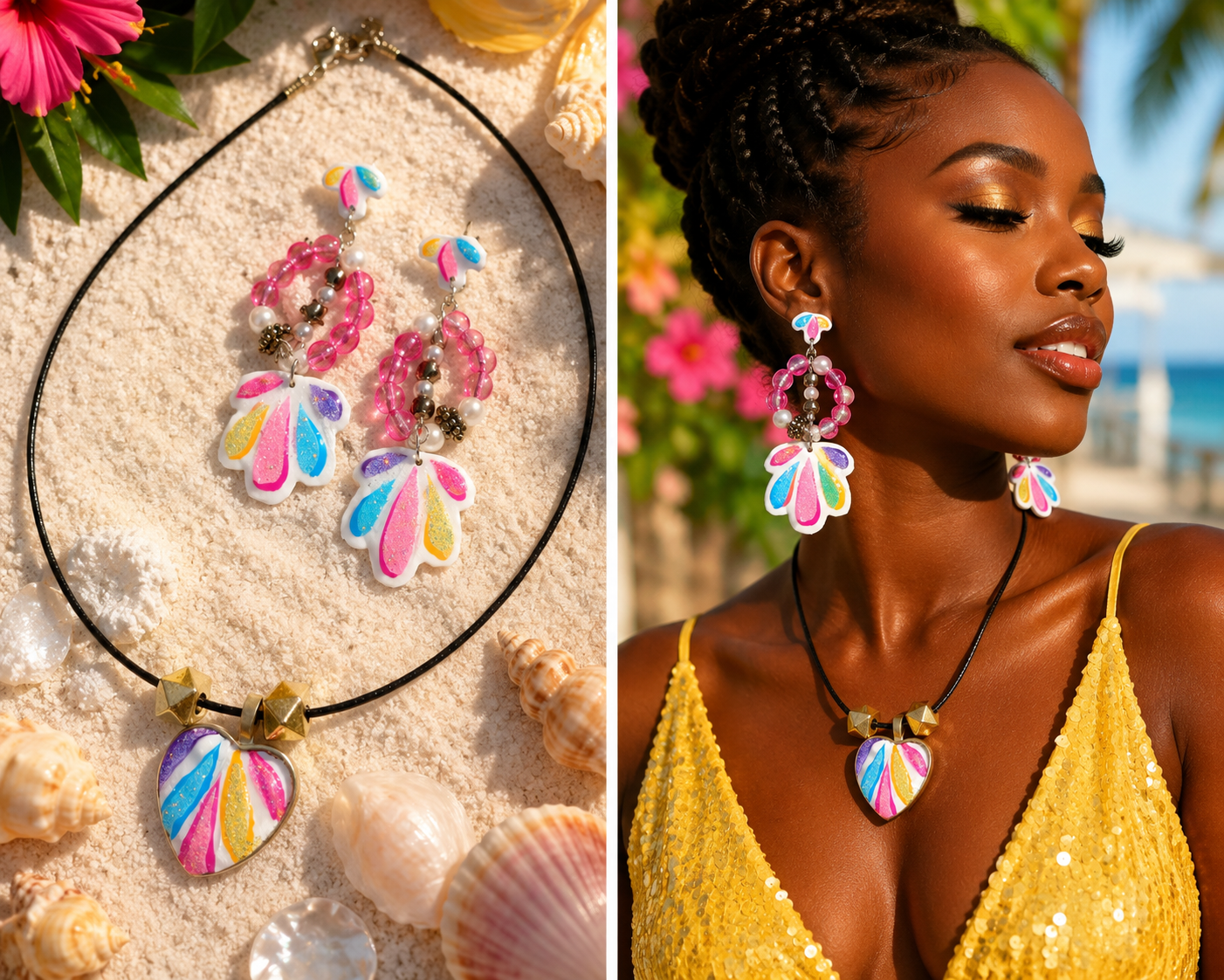 Parure de bijoux artisanale – Création unique | Éclat d'été