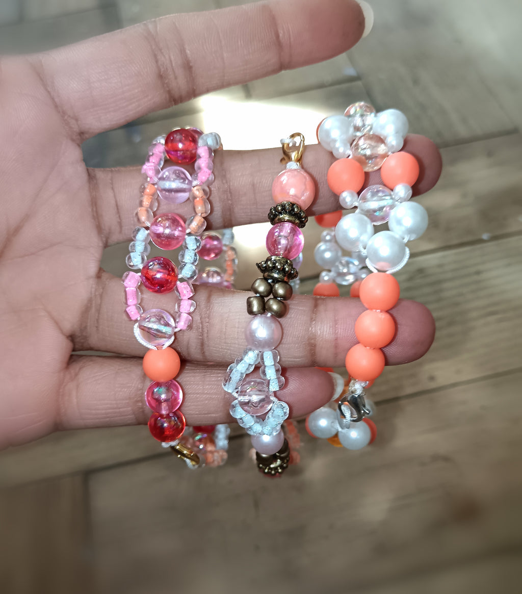 Bracelet Corail - Fabrication Artisanale Exemplaire unique