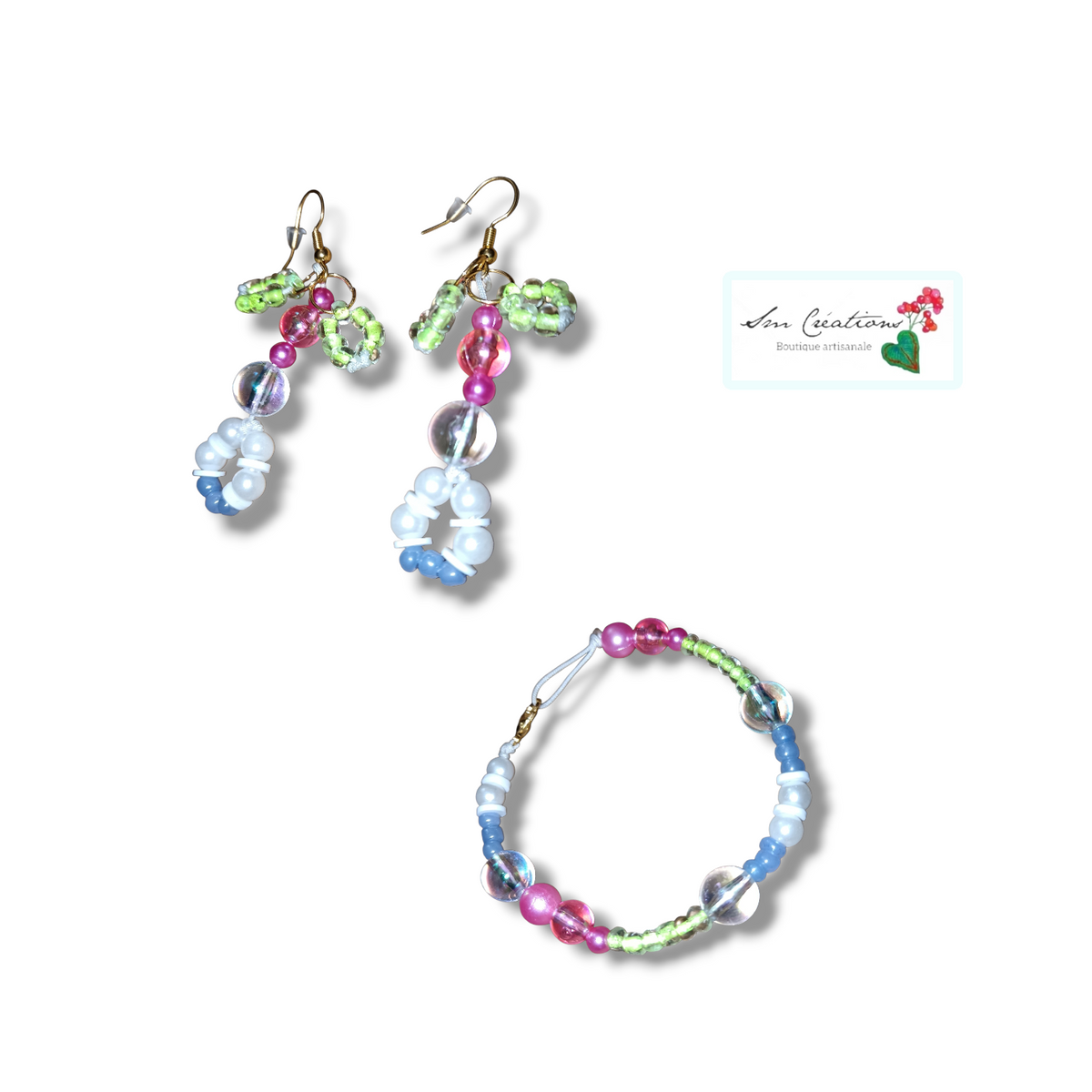 Parure « 80'S »
Création artisanale — Exemplaire unique