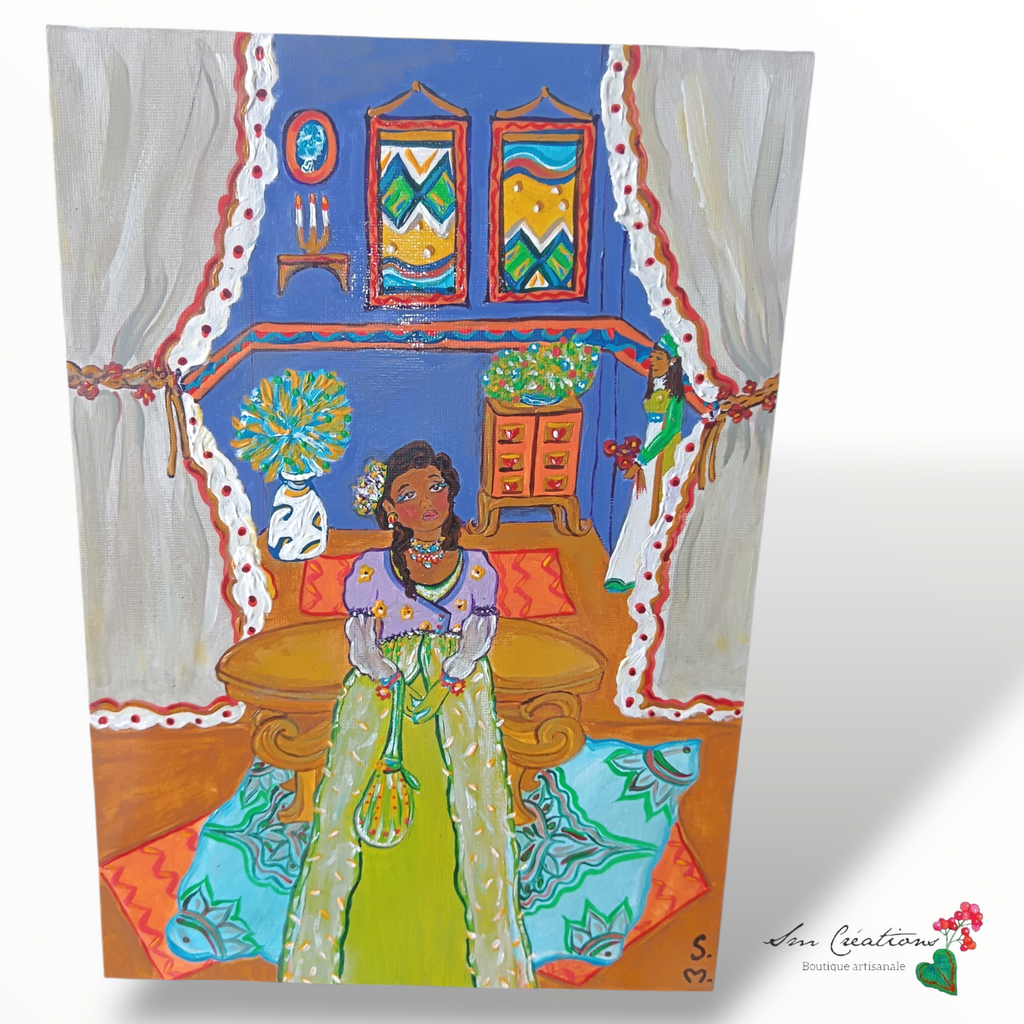 Tableau d'ambiance Art Lover ''Salle des lettres'' Exemplaire unique signé avec certificat d'authenticité/ Année 2026