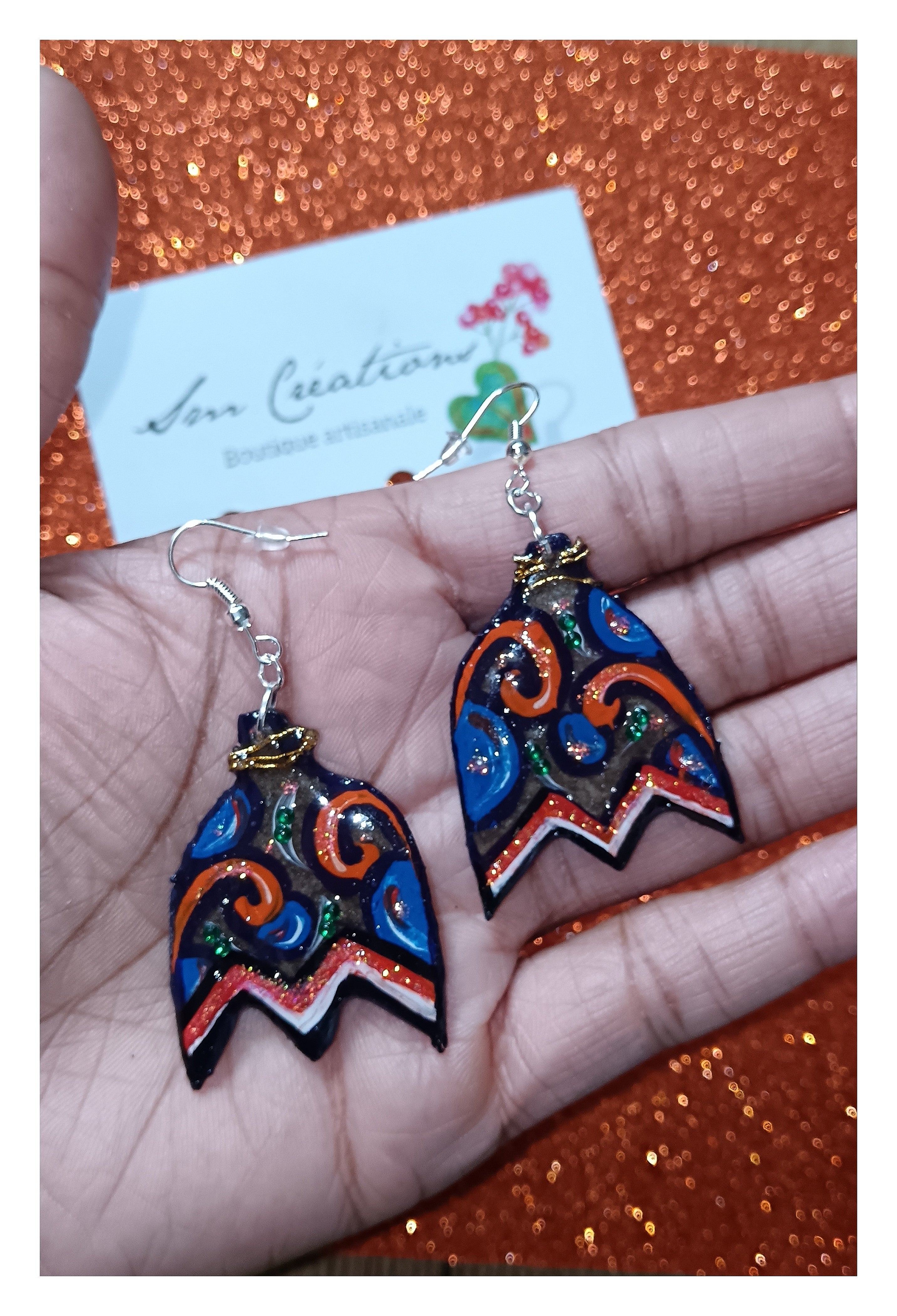 Boucle d'oreille Arte | ''Allô Oui Ne (tkt pas)'' 95% Naturel