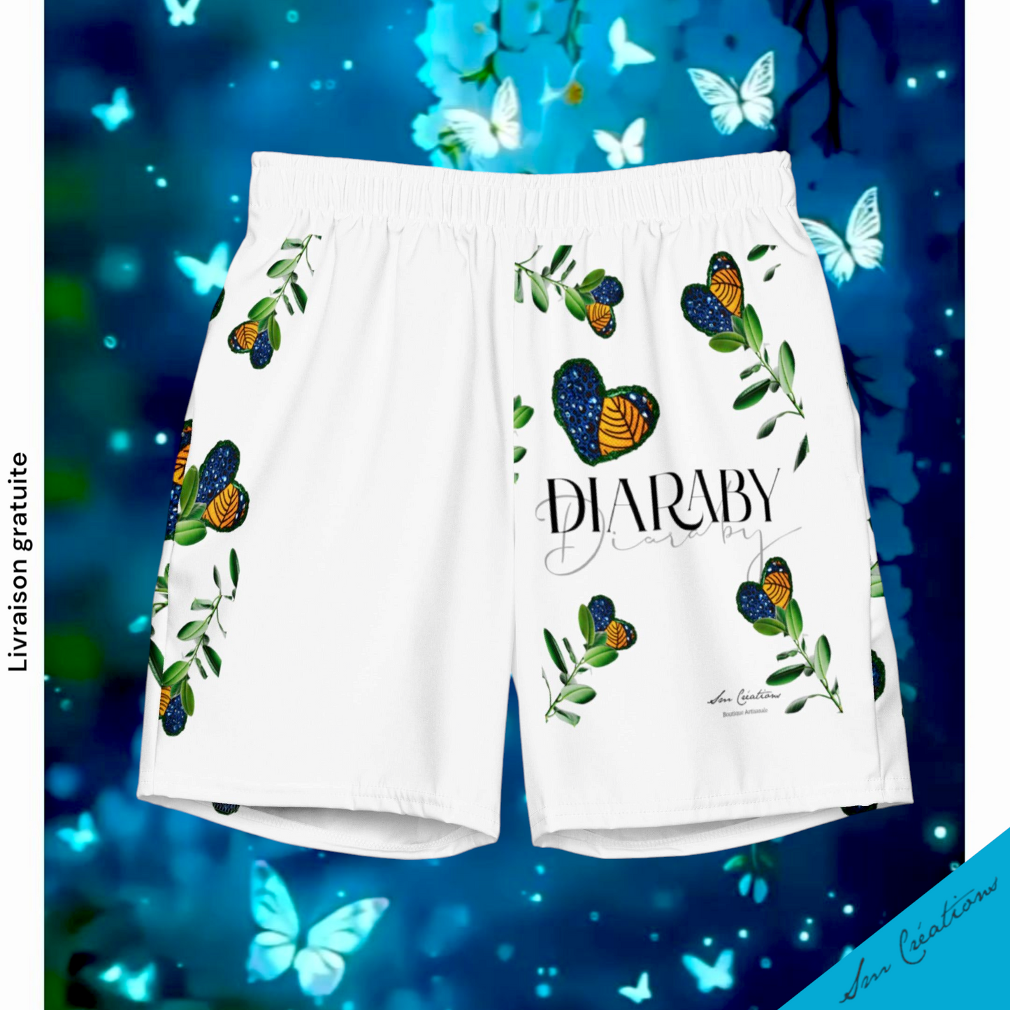 Short de bain Men/ Matière recyclé ''Diaraby'' Summer 2025