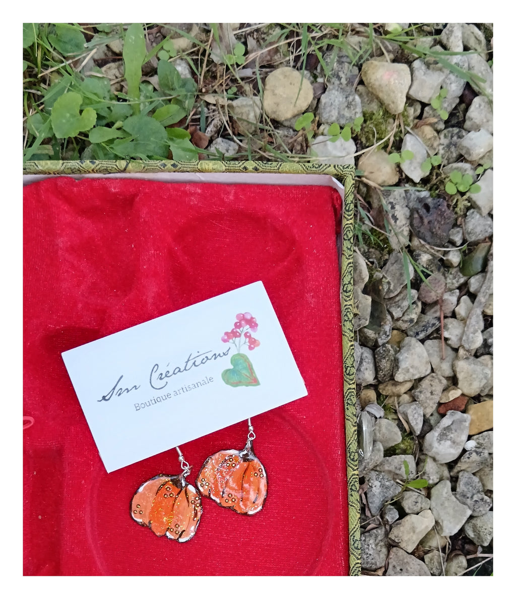 Boucle d'oreille Arte | ''Citrouillette'' | 95%Natural