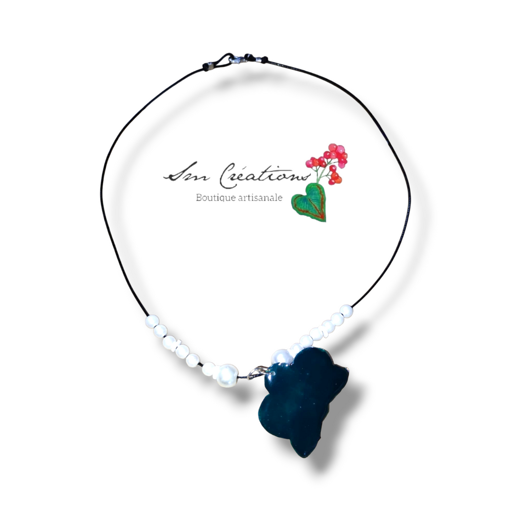 Collier Handmade ''Orchidée royale''