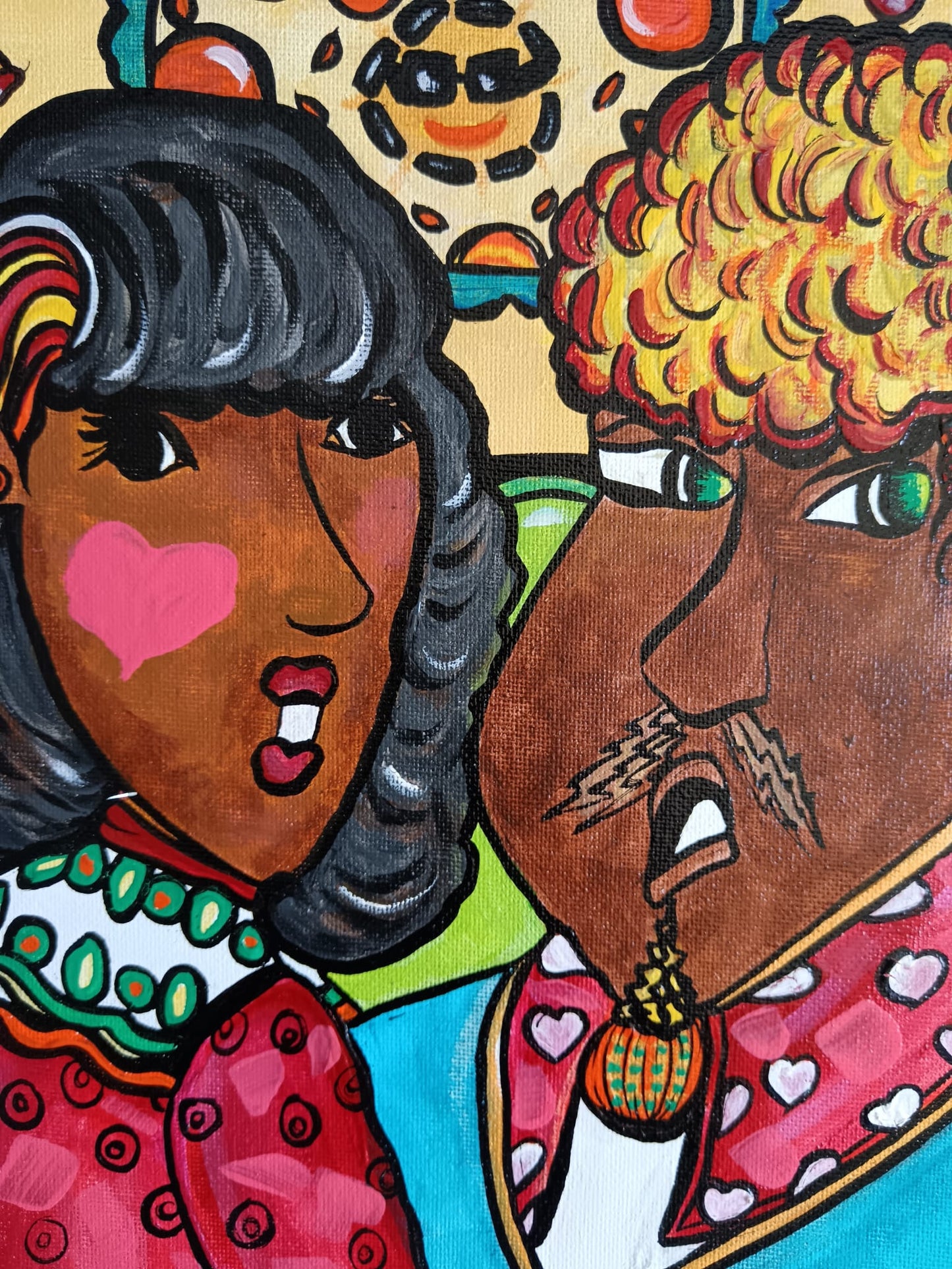 "Surprise" Peinture acrylique 24 X 30 cm - Pièce unique originale signée avec certificat d'authenticité