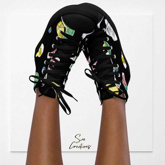 Baskets Montantes Femme ''Black Fruit'' Summer 2025
