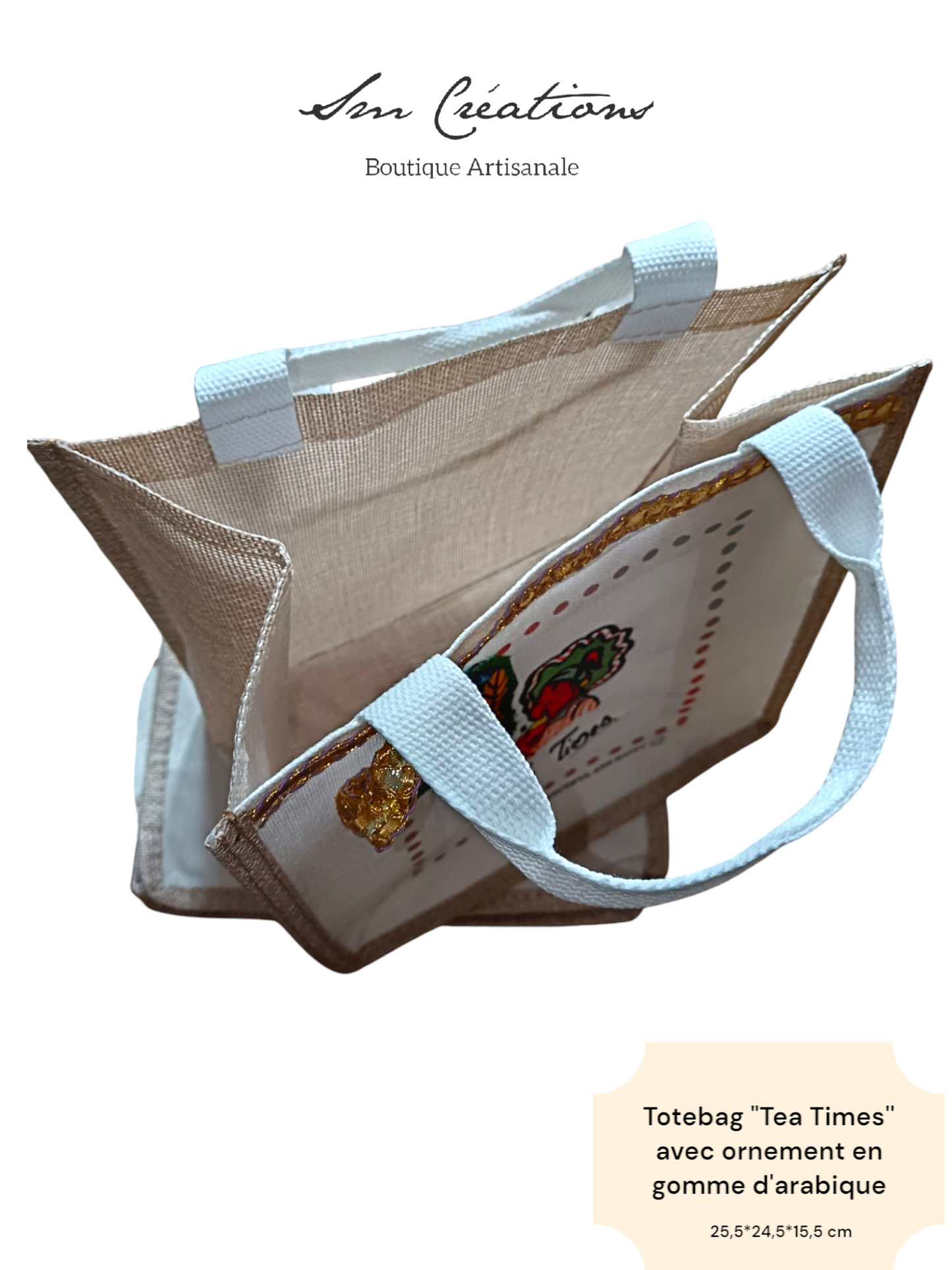 1 exemplaire - Sac artisanal ''Tea Times / Petite Mama'' Printemps-été 2025 sur Édition limitée* Anti-Gaspi 🌱