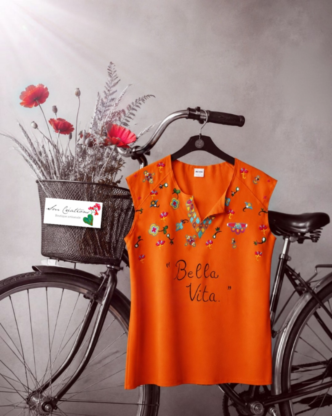 Débardeur ''Bella Vita'' Semi épais - Coton Coloré