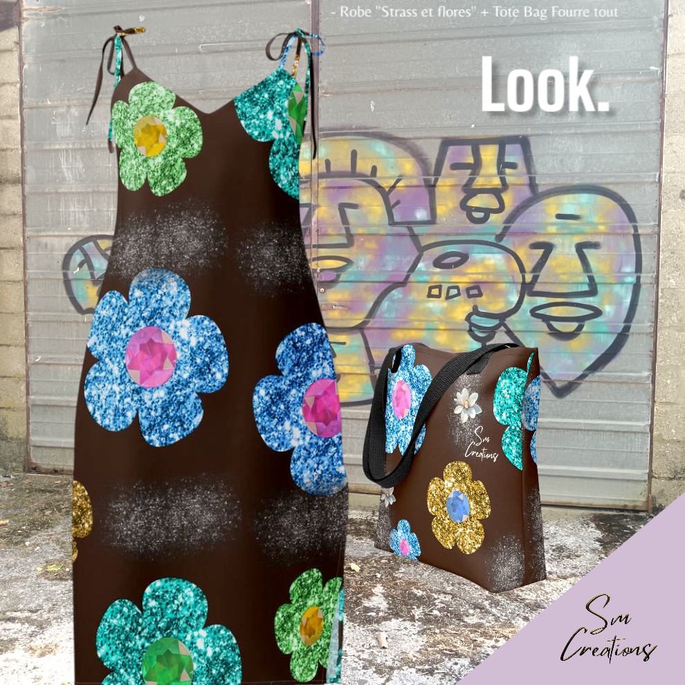 Tote bag Style ''Strass et Flores'' Edition 2025