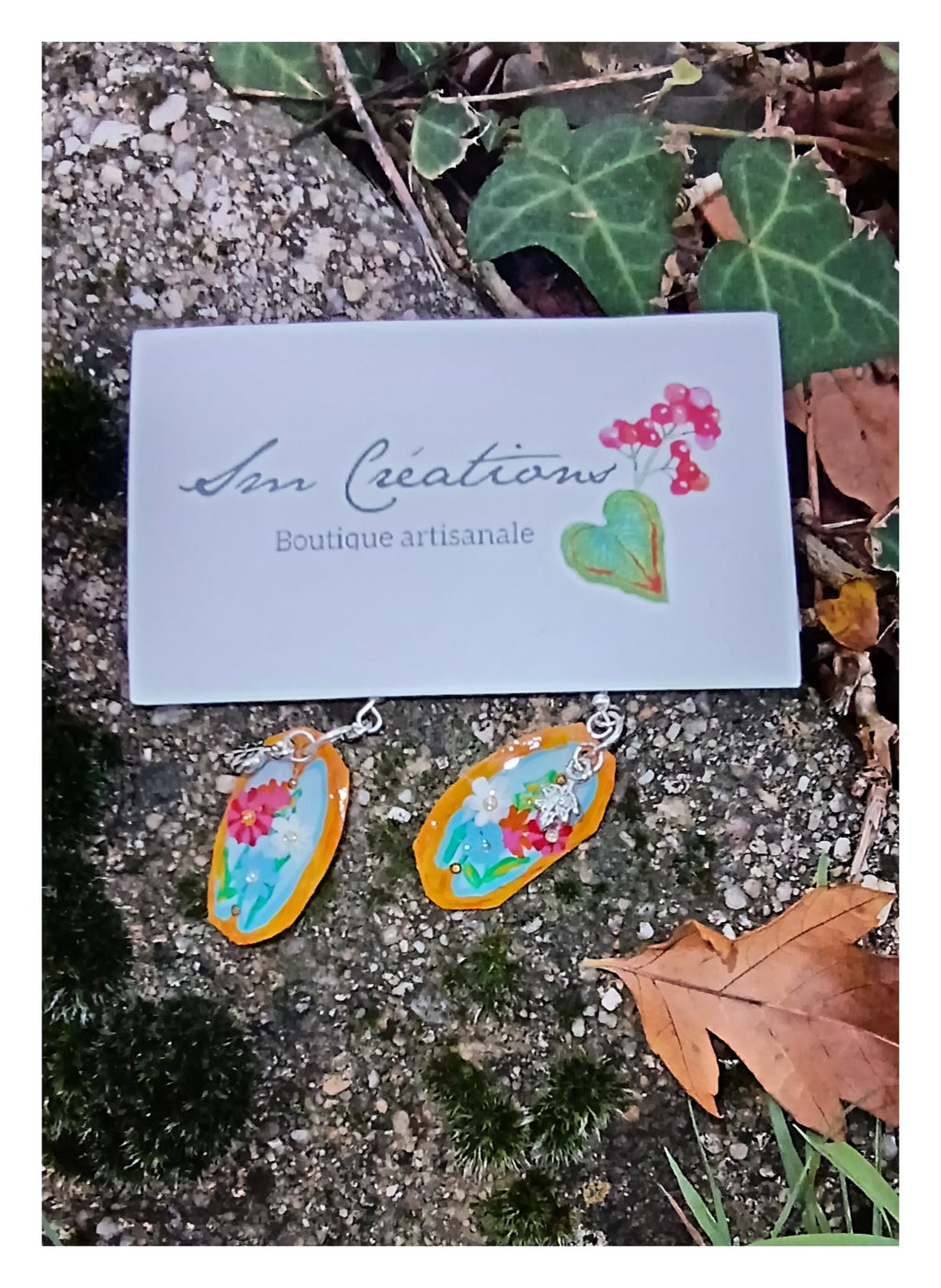 Boucle d'oreille Arte | ''Bouquet garnis''| 95% Naturelle