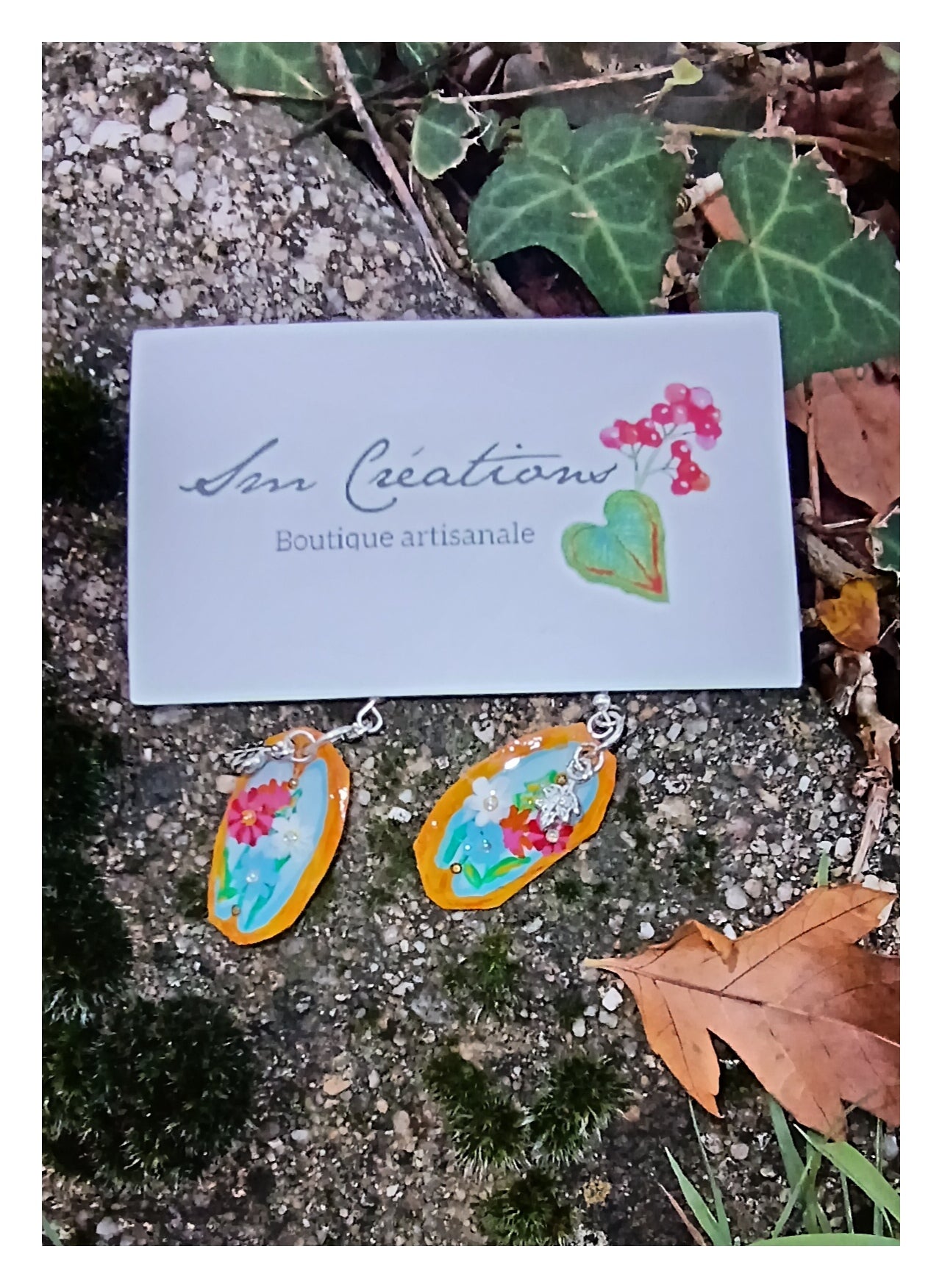 Boucle d'oreille Arte | ''Bouquet garnis''| 95% Naturelle