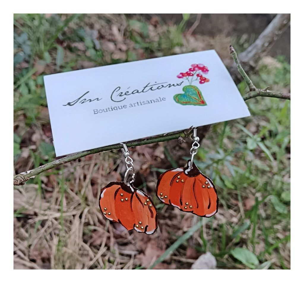 Boucle d'oreille Arte | ''Citrouillette'' | 95%Natural