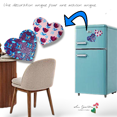 Magnetic slim Art ''Duo de motif'' Handmade with ❤️