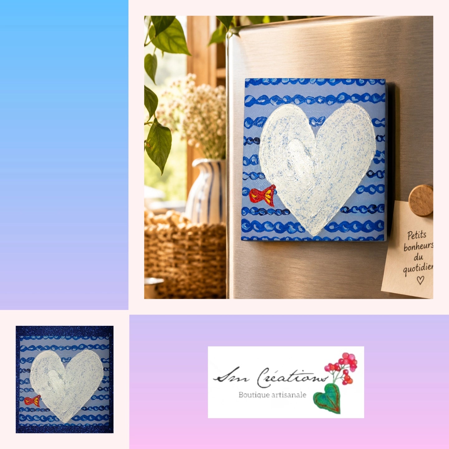 Magnet Decoratif ''Nivea'' Exemplaire unique