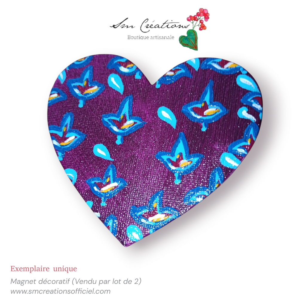 Magnetic slim Art ''Duo de motif'' Handmade with ❤️