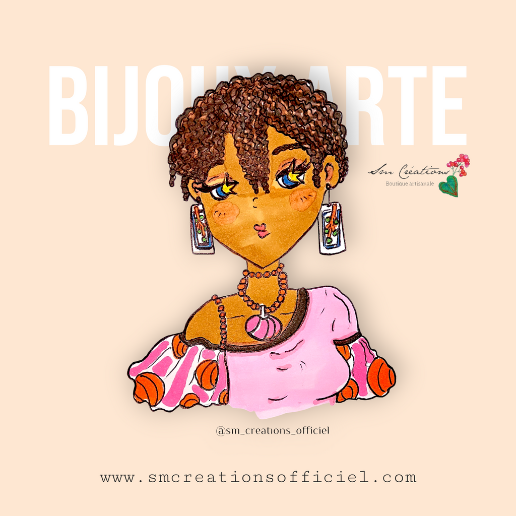 Boucle d'oreille Arte | ''Lotus de saison '' 95% Naturel