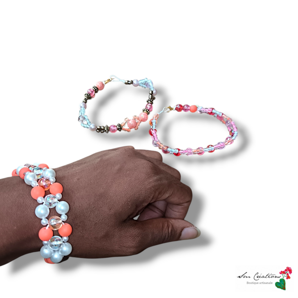 Bracelet Corail - Fabrication Artisanale Exemplaire unique