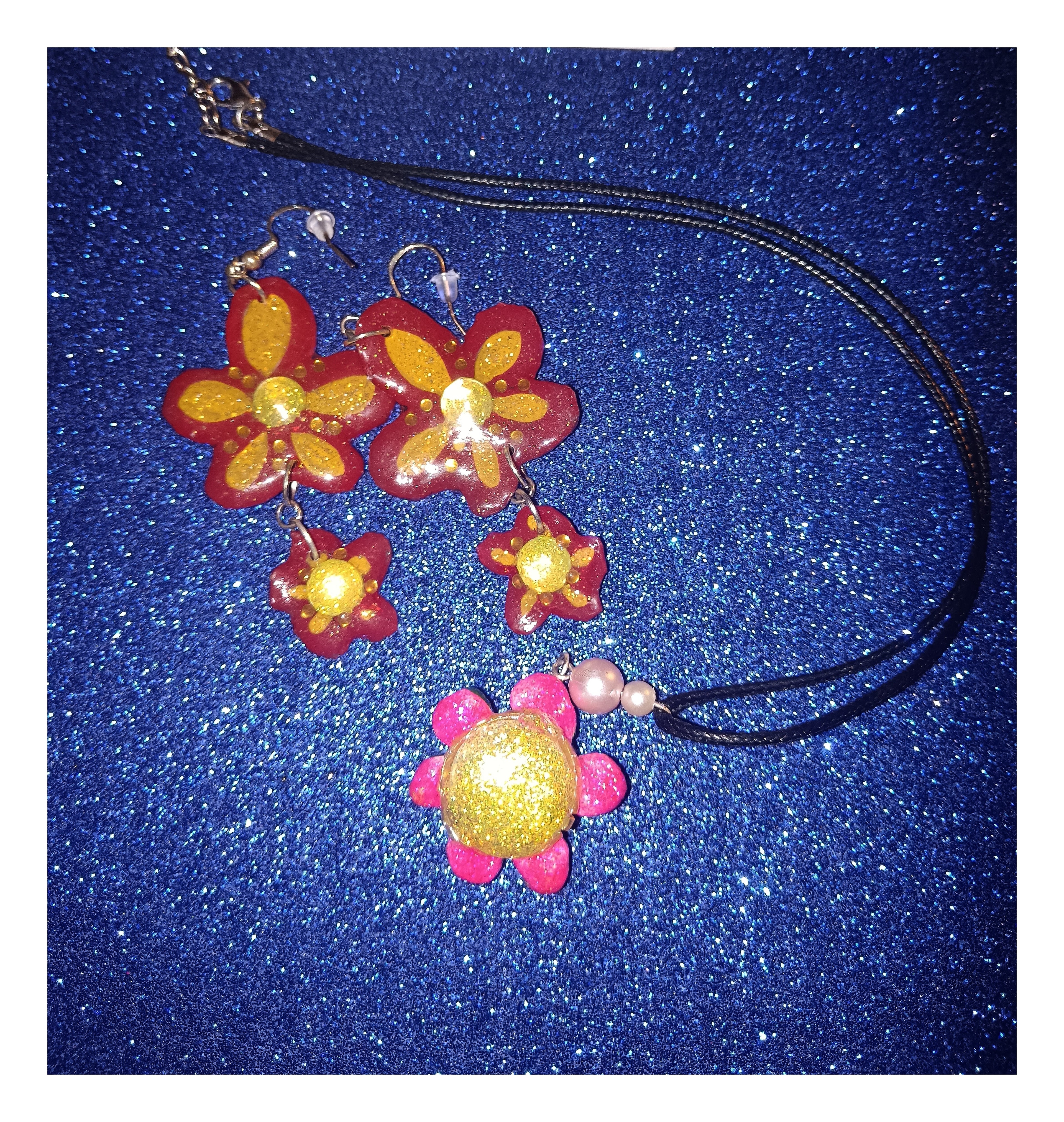 Collier Handmade ''Simple Glitter''