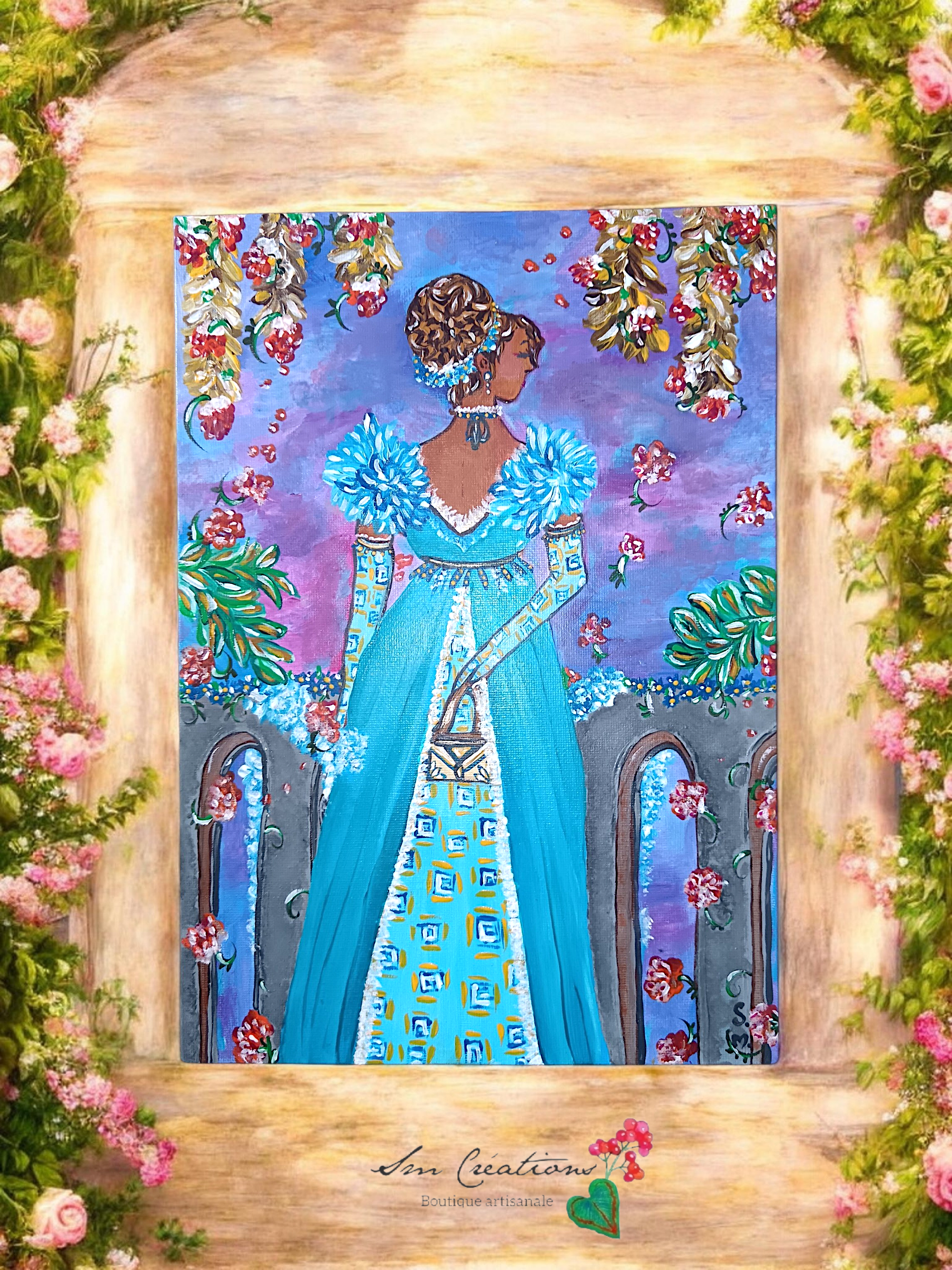 Tableau d'ambiance Art Lover ''Au delà du mur'' Exemplaire unique signé avec certificat d'authenticité/ Année 2026