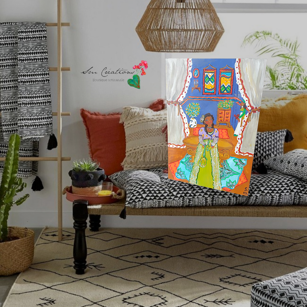 Tableau d'ambiance Art Lover ''Salle des lettres'' Exemplaire unique signé avec certificat d'authenticité/ Année 2026