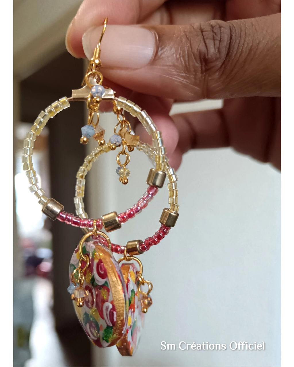 Boucle d'oreille artisanale ''Yoghurt'' | Edition 2025