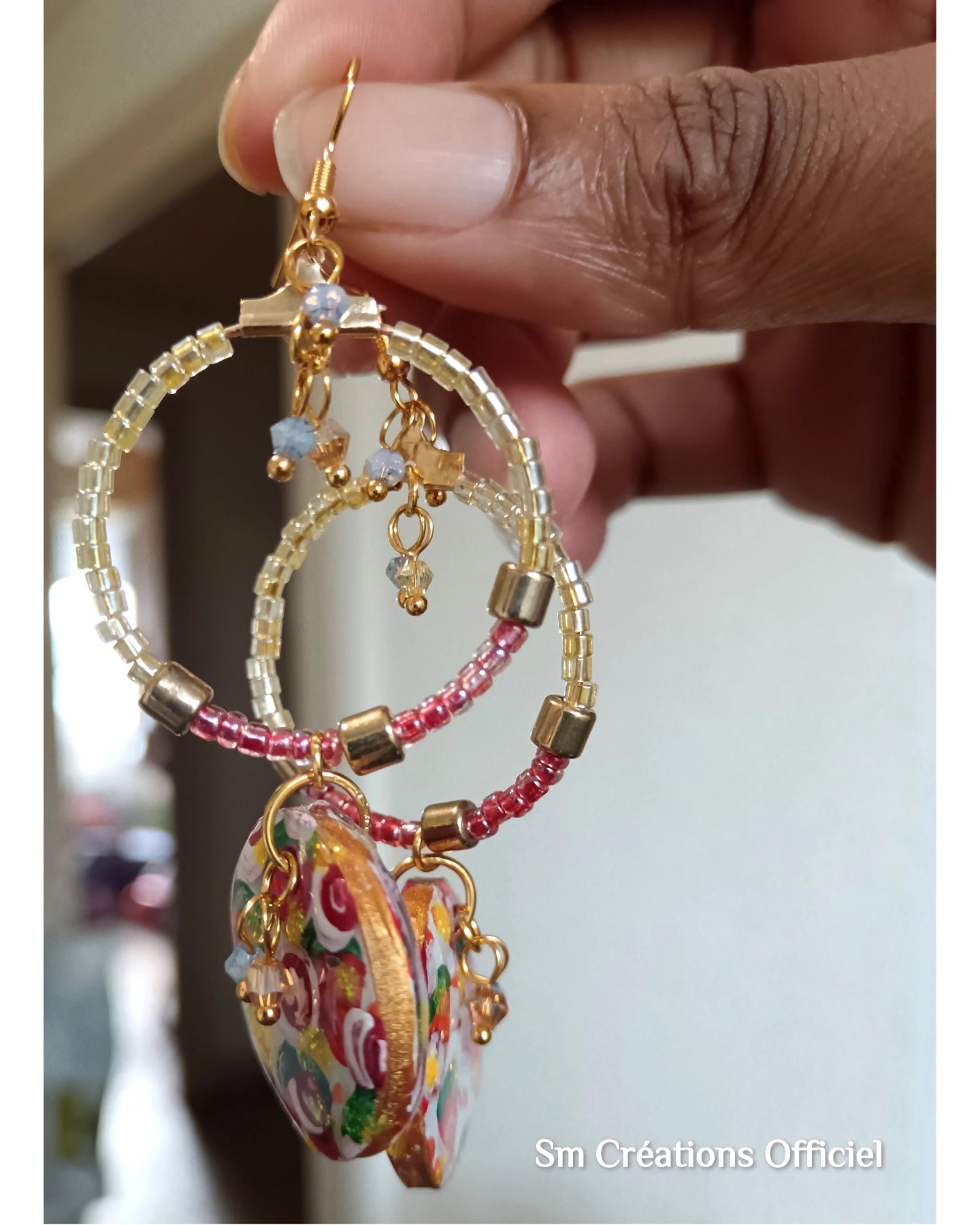 Boucle d'oreille artisanale ''Yoghurt'' | Edition 2025