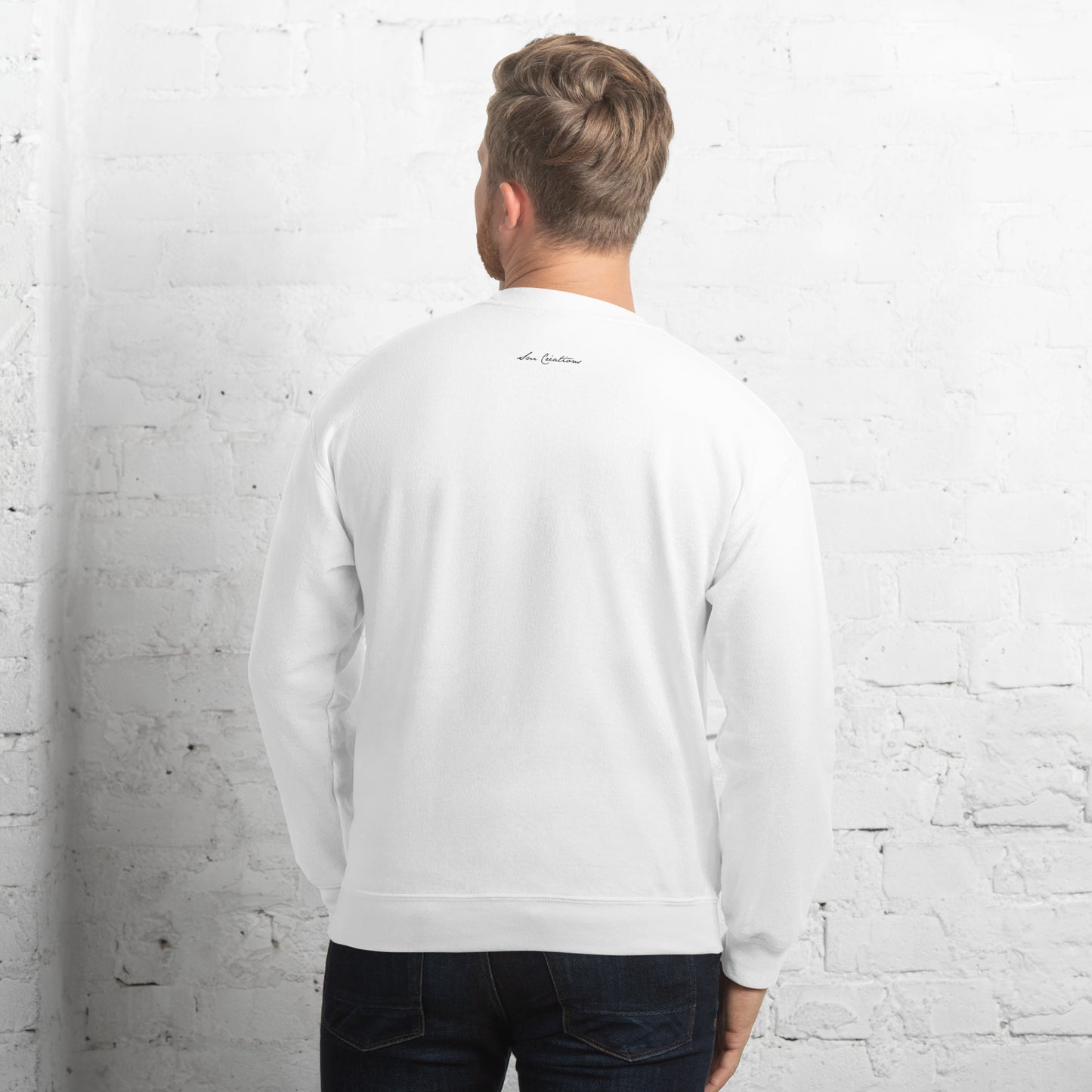 Sweat Unisexe à Col Rond ''Coeur Marguerite " type Classical / Spring Summer 2025
