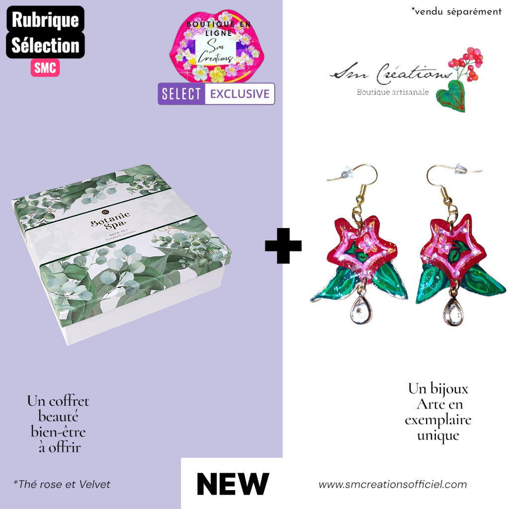 Cofffret Cadeau Beauté pour femme | 5 en 1 | ''Botanic Spa'' | Sélection SMC