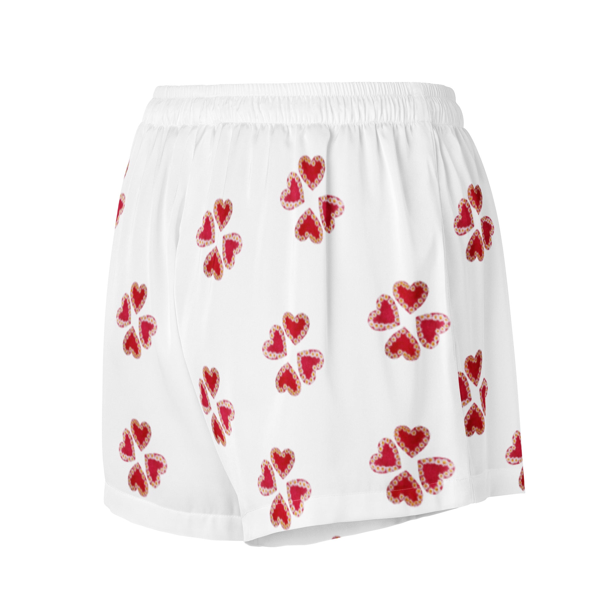 Short de pyjama pour femme " Fleur de coeur" Spring Summer Intemporel