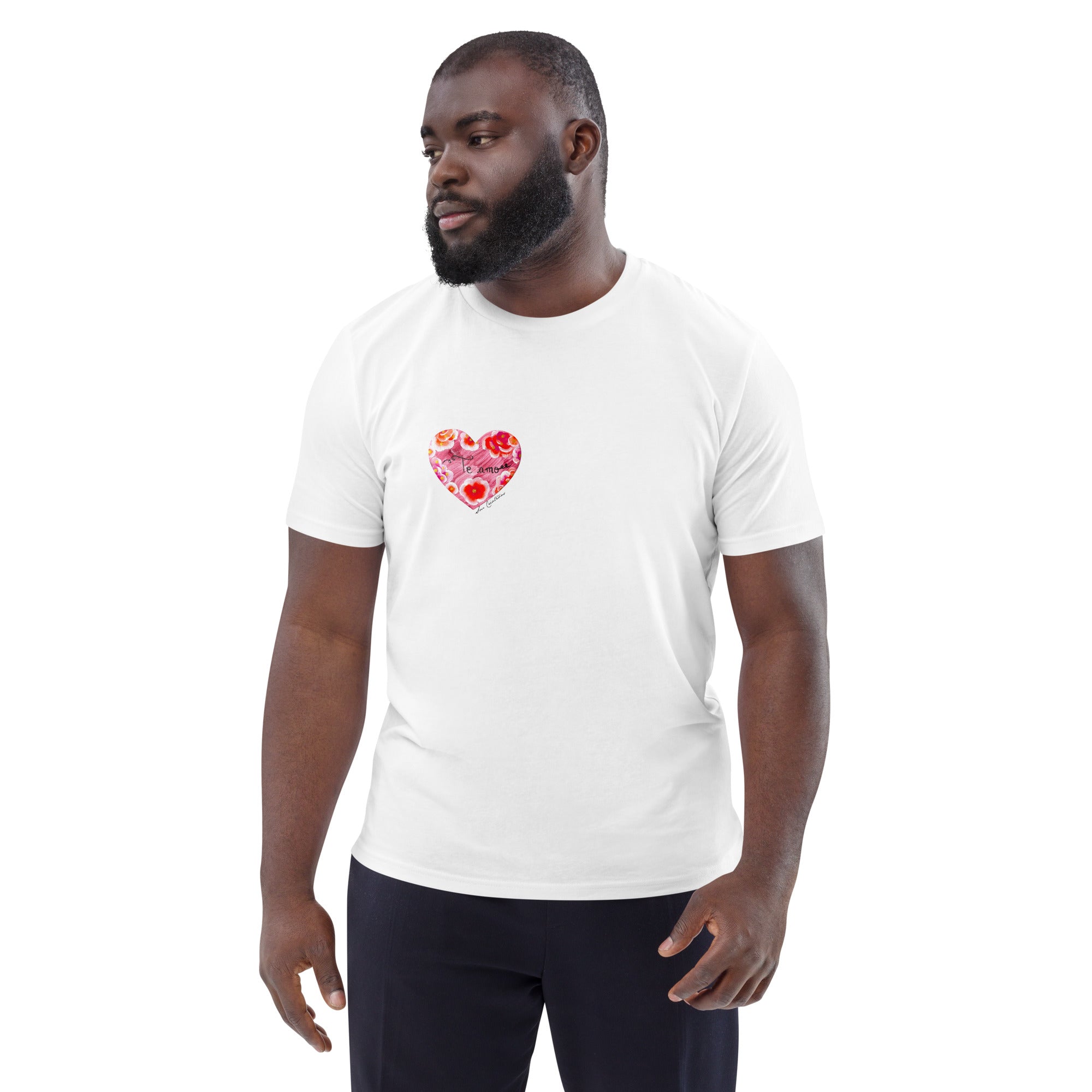 T-shirt unisexe en coton biologique "Te Amo" Design Spring Summer 2025