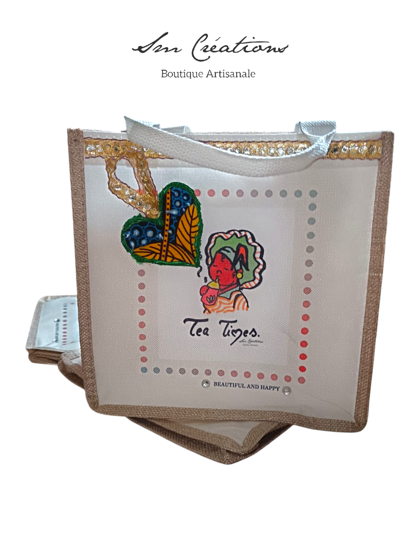 1 exemplaire - Sac artisanal ''Tea Times / Petite Mama'' Printemps-été 2025 sur Édition limitée* Anti-Gaspi 🌱