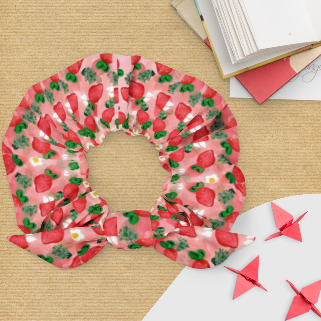 Chouchou recyclé ''Strawberry''2025 Summer Times