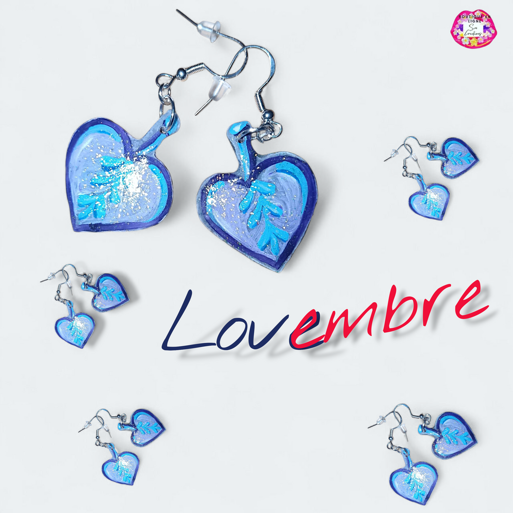 Boucle d'oreille artistique | 95% Naturel Fais Main