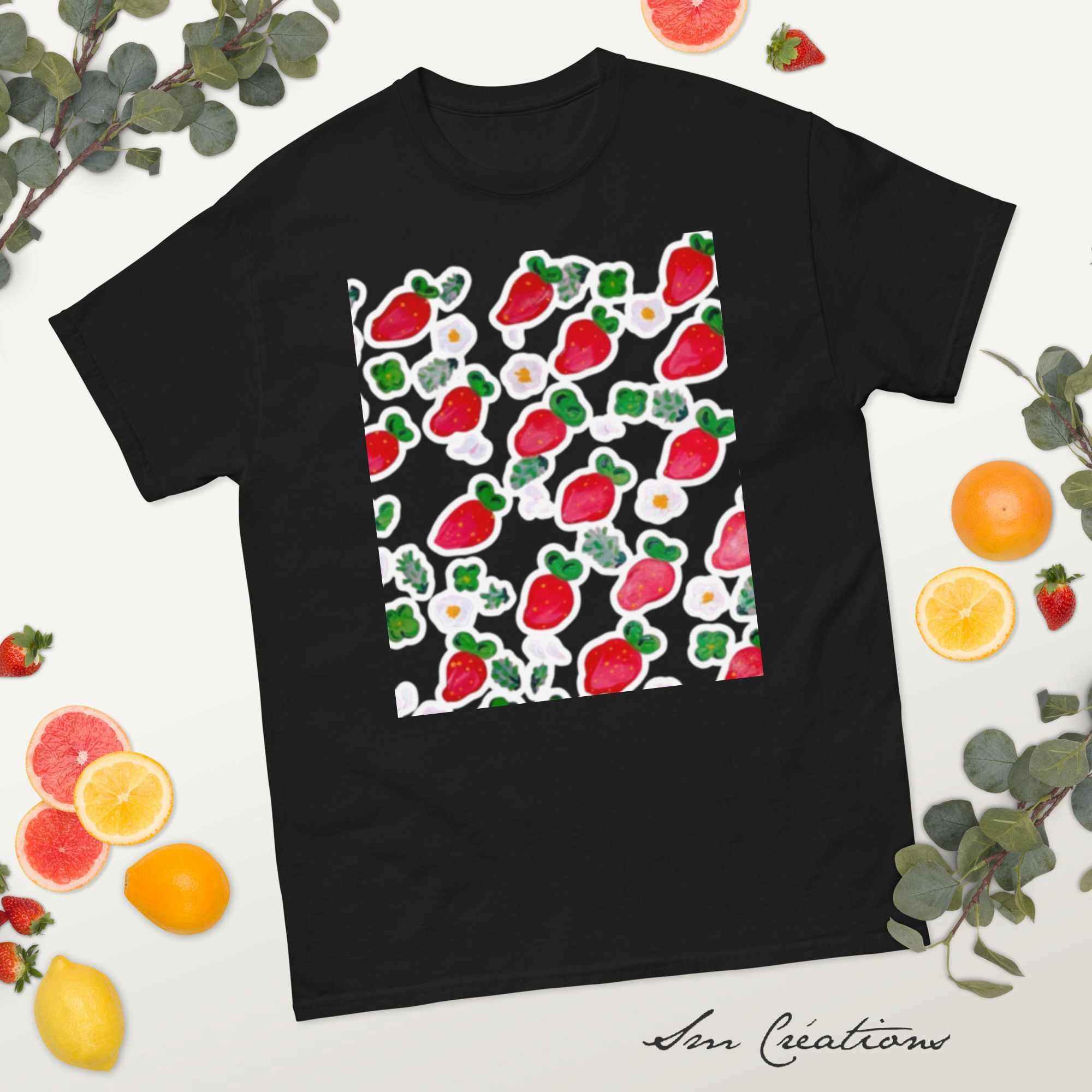 T-shirt classique unisexe Design "Douceur de Printemps" Collection Strawberry - Spring Summer 2025